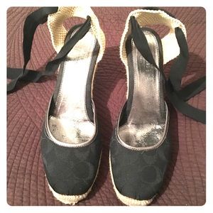 Coach Espadrille wedges
